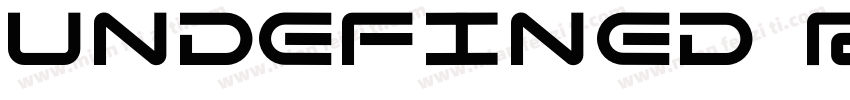 Undefined Regular字体转换